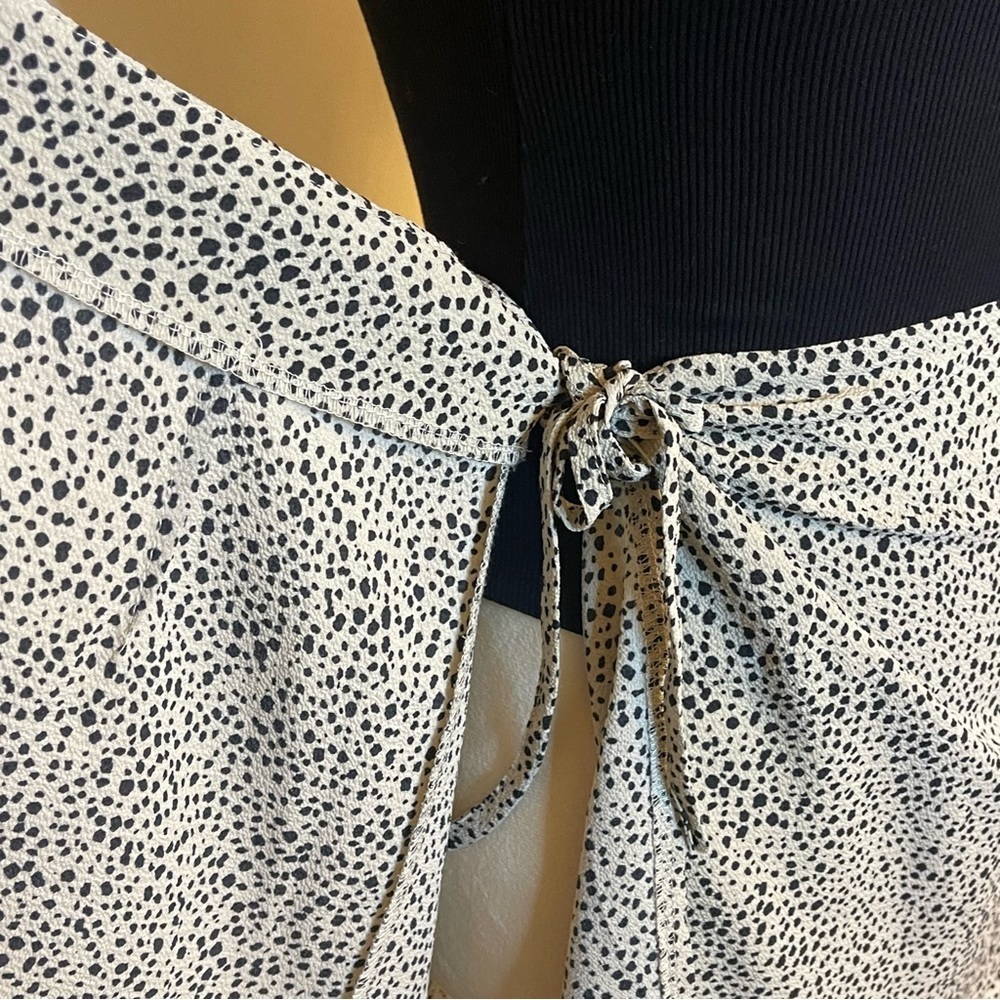 Relipop Leopard Wrap Skirt. Coquette Y2K Ruffle Mini. Size Small. - Picture 6 of 9